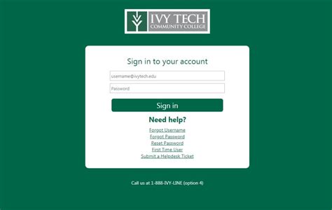 ivy tech email sign in.